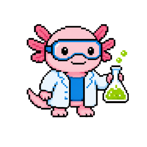 Bubblespark, an original downloadable Axolotl Scientist Codex pet
