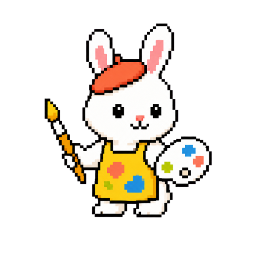 Doodlehop, an original downloadable Rabbit Artist Codex pet