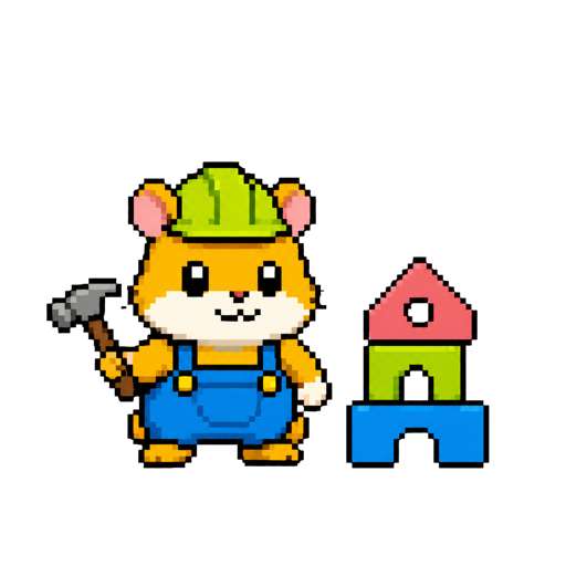 Buildnut, an original Hamster builder Codex pet illustrating Codex Pets on Windows