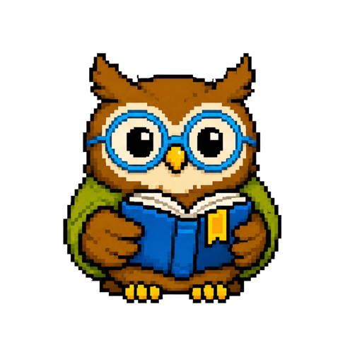 Bookwing, an original Owl librarian Codex pet illustrating Codex Pets Help