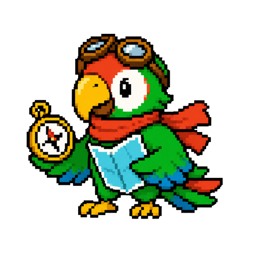 Northbeak, an original Parrot navigator Codex pet illustrating Fix an Invalid pet.json